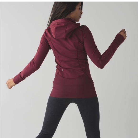 Lululemon daily practice jacket burgundy size 6 - Picture 2 of 8